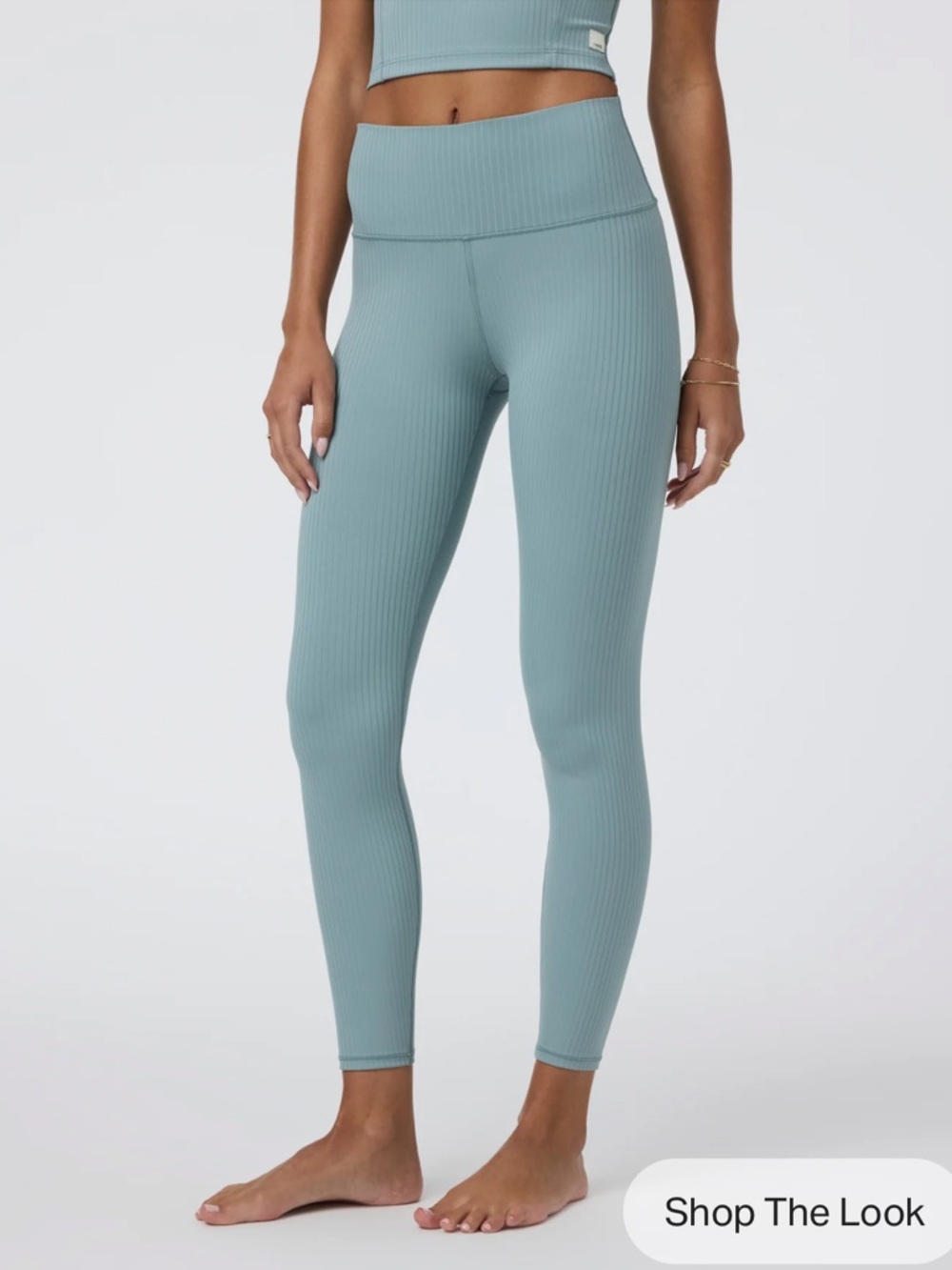 Vuori Inversion Rib Legging Mist Color XS - Picture 2 of 8